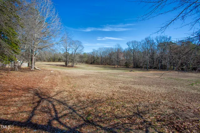 a big yard with lots of green space