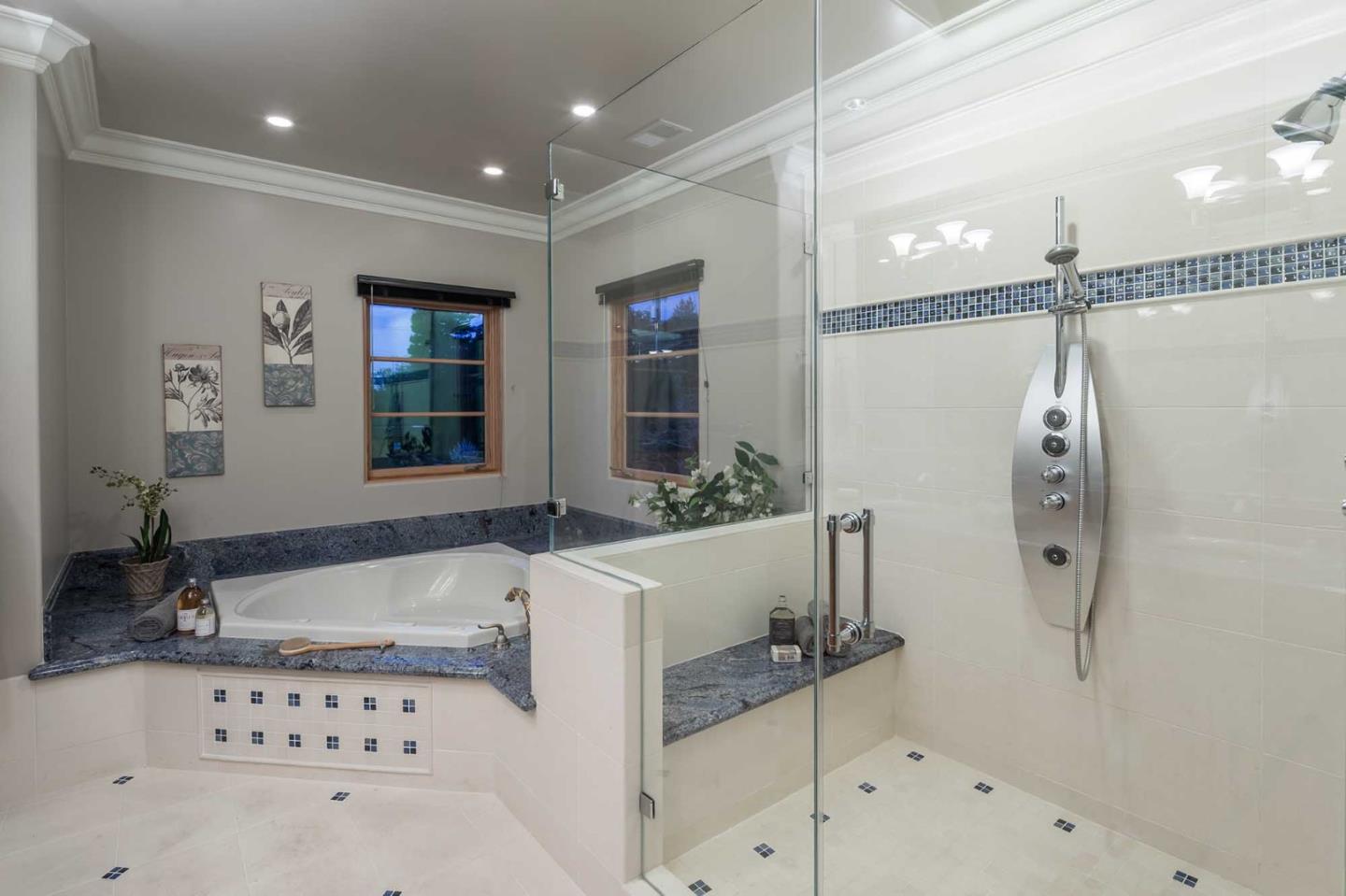 84 Nora Way Atherton, CA 94027 - Photo 29 of 37 a bathroom with a bathtub and a shower