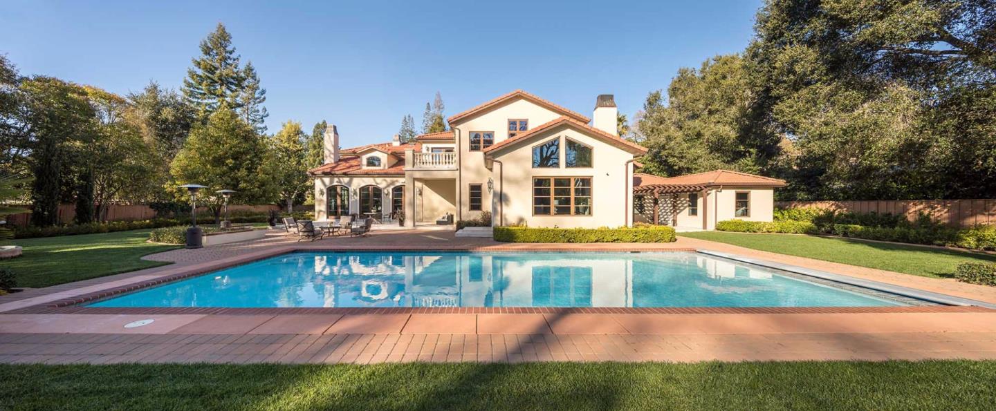 84 Nora Way Atherton, CA 94027 - Photo 30 of 37 a view of a house with yard and deck