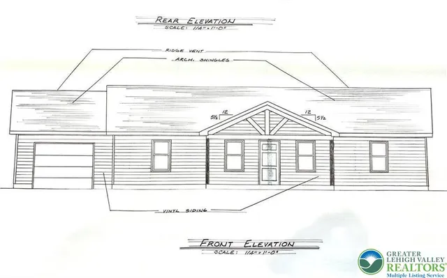 a view of a white building and front door