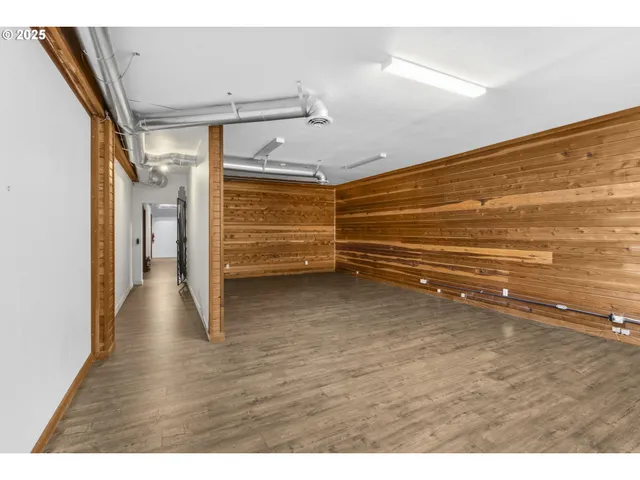 a view of a room with an empty space