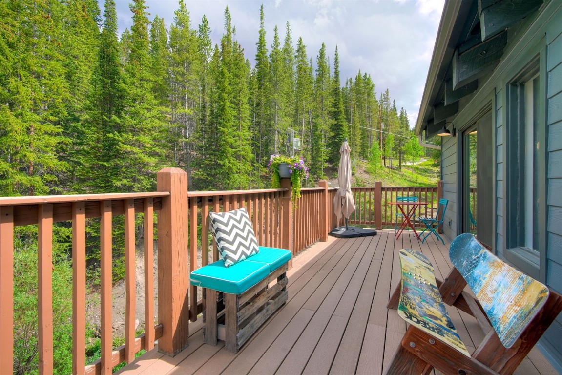 73 Illinois Gulch Road, Unit 8 Breckenridge, CO 80424 - Photo 21 of 24 a view of balcony with furniture