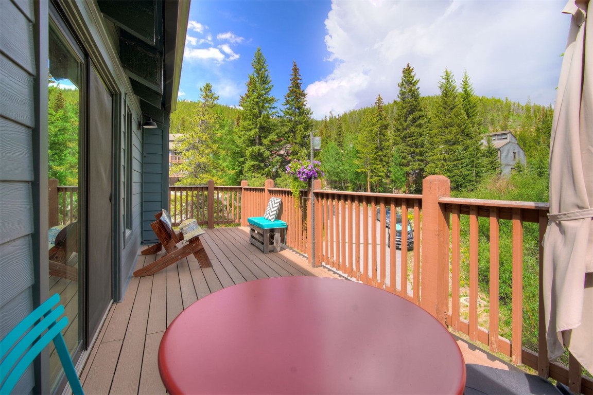 73 Illinois Gulch Road, Unit 8 Breckenridge, CO 80424 - Photo 22 of 24 a view of balcony with furniture