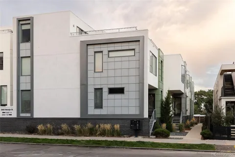 a car parked in front of a building