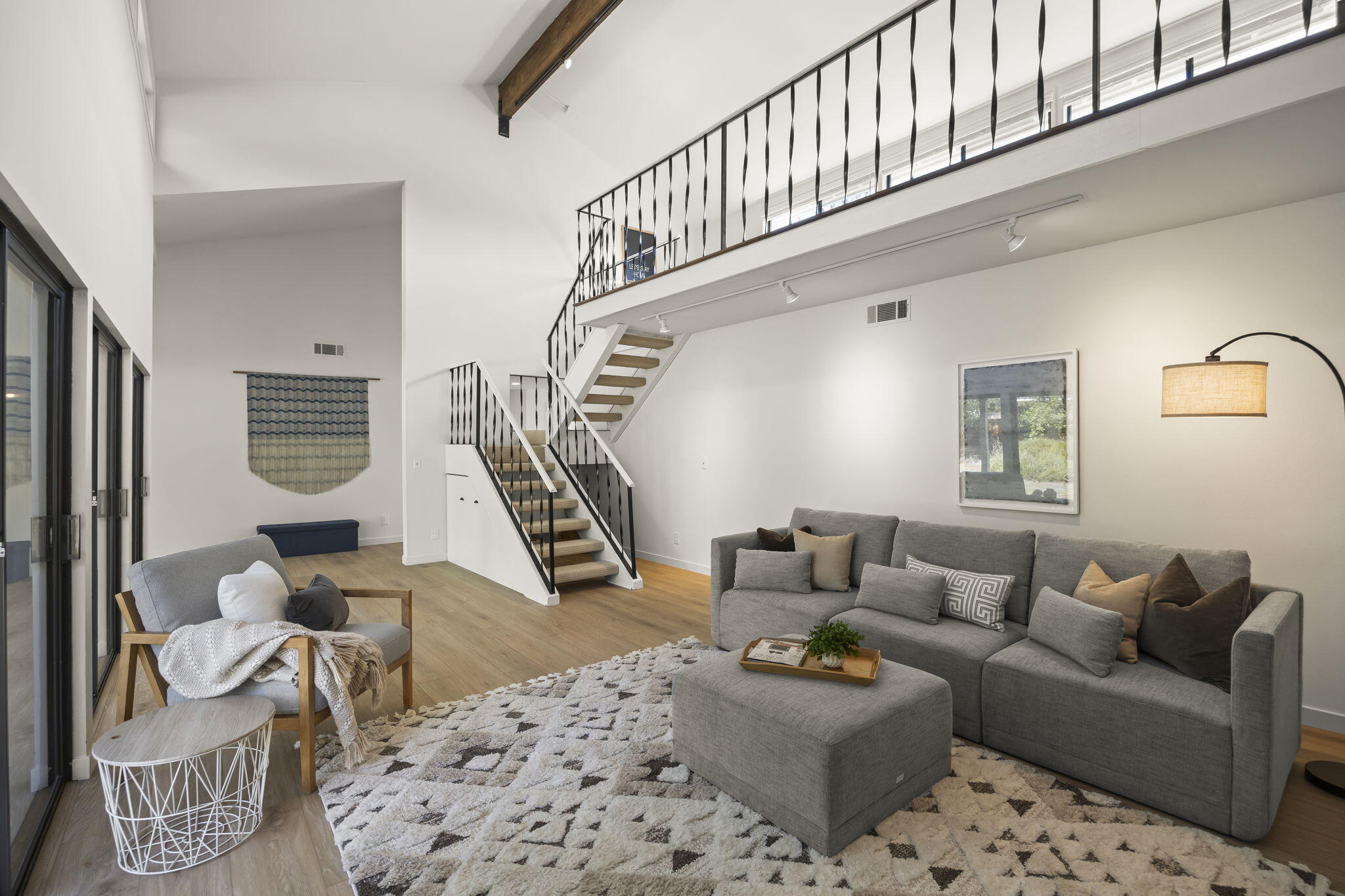 885 Oakwood Street Ojai, CA 93023 - Photo 11 of 35 a living room with furniture and a wooden floor