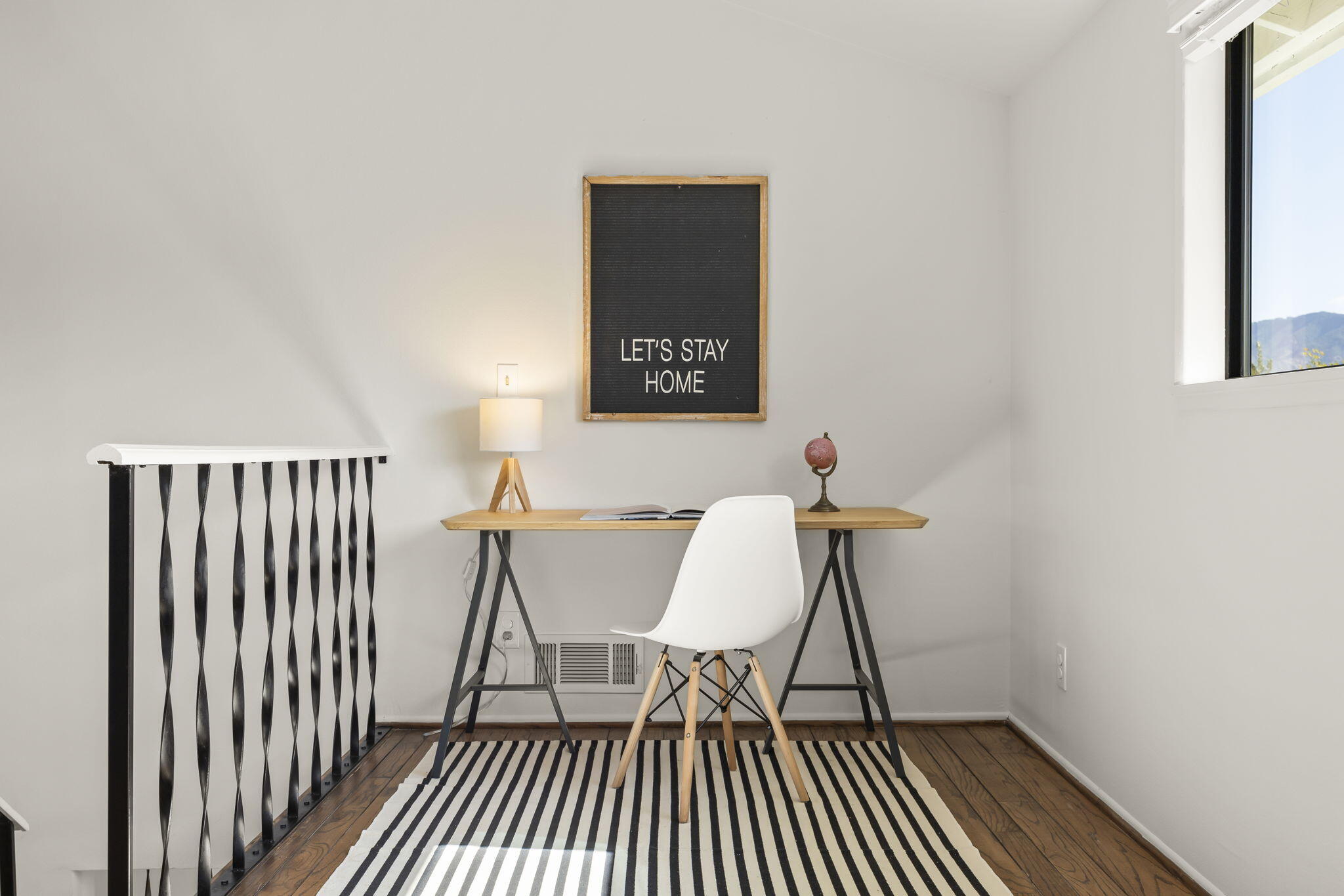 885 Oakwood Street Ojai, CA 93023 - Photo 20 of 35 a view of a workspace with furniture and wooden floor