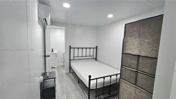 a view of a hallway with staircase