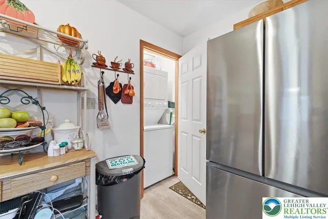 a view of a closet and storage