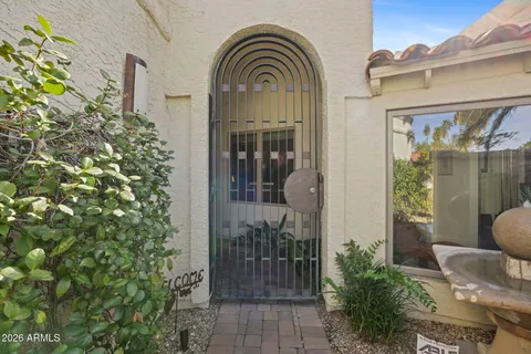 a view of a entryway door of the house