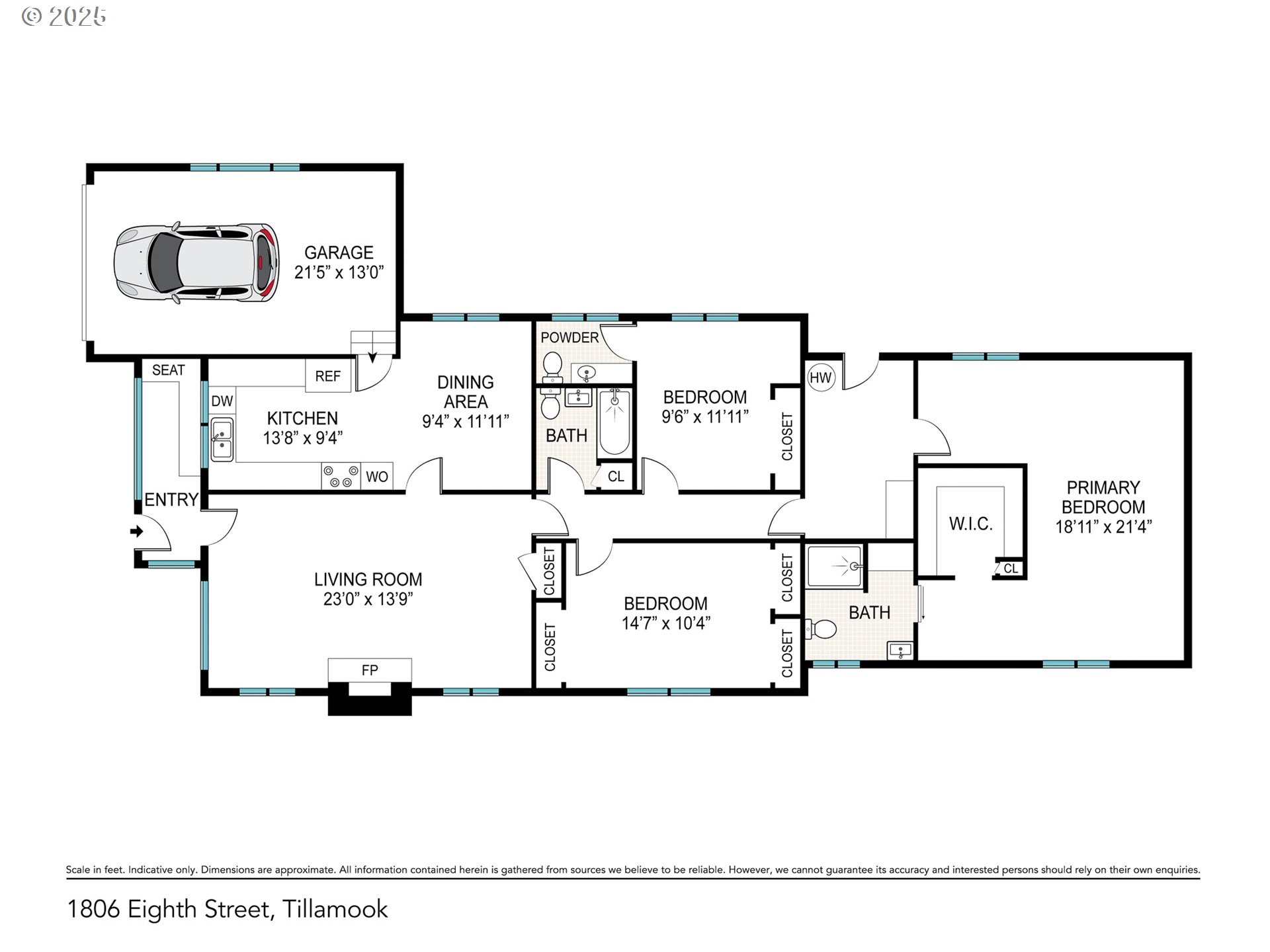 1806 8th Street Tillamook, OR 97141 - Photo 3 of 31 a black and white photo of a picture