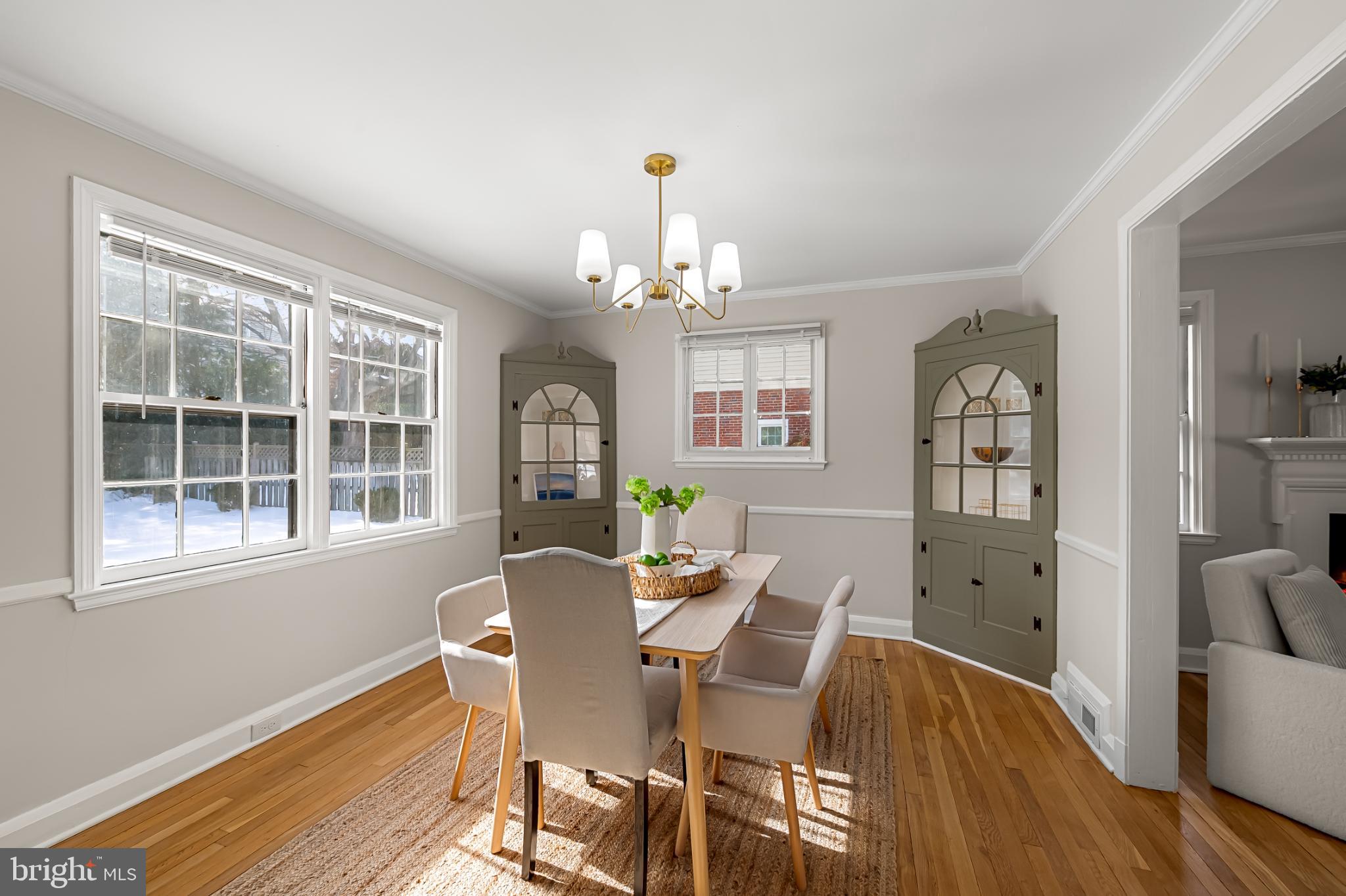517 Worcester Road Towson, MD 21286 - Photo 10 of 44 Dining space with charming details.