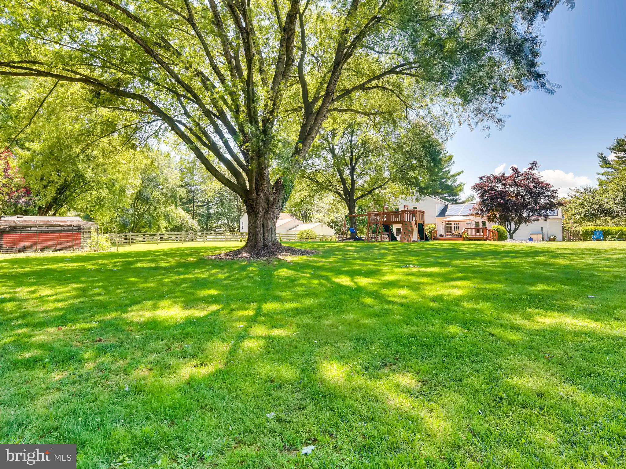 5703 Linton Road Sykesville, MD 21784 - Photo 40 of 51 Flat Back Yard with Mature Trees & Shed
