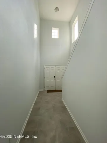 a view of hallway with window