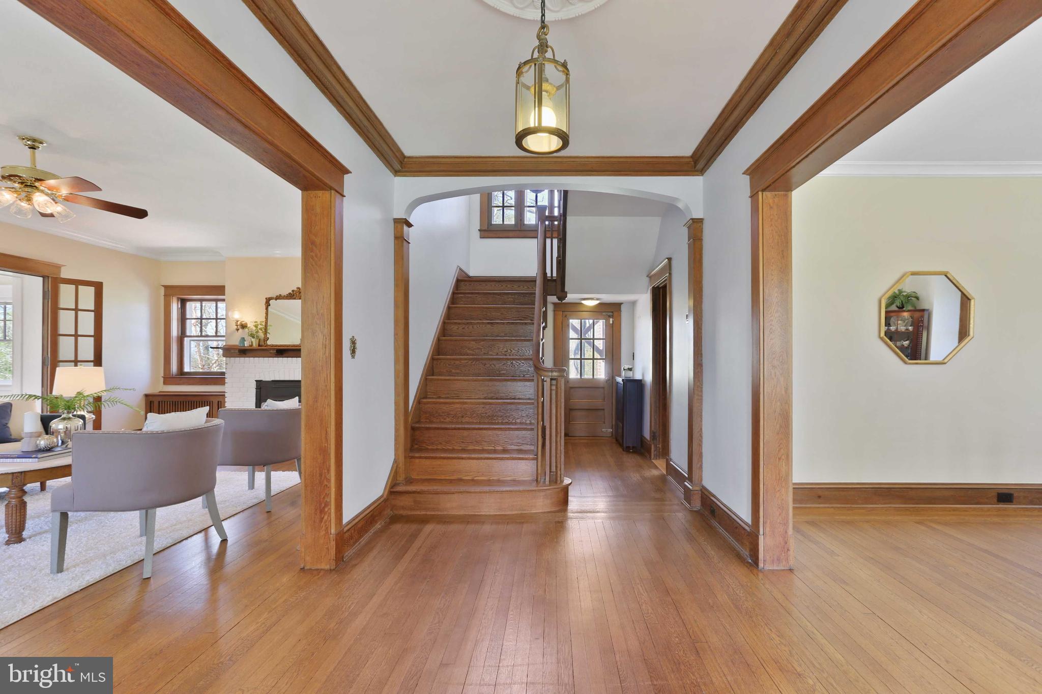 104 North Rolling Road Catonsville, MD 21228 - Photo 6 of 86 Original natural wood trim throughout
