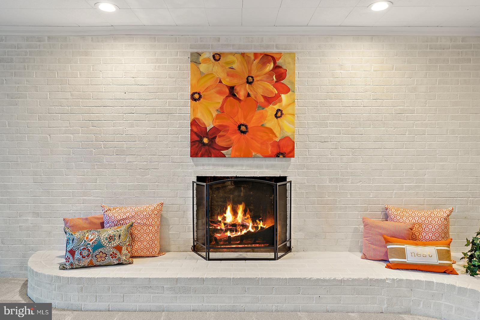 2695 Logmill Road Haymarket, VA 20169 - Photo 30 of 42 Rec room raised brick hearth & fireplace to enjoy!