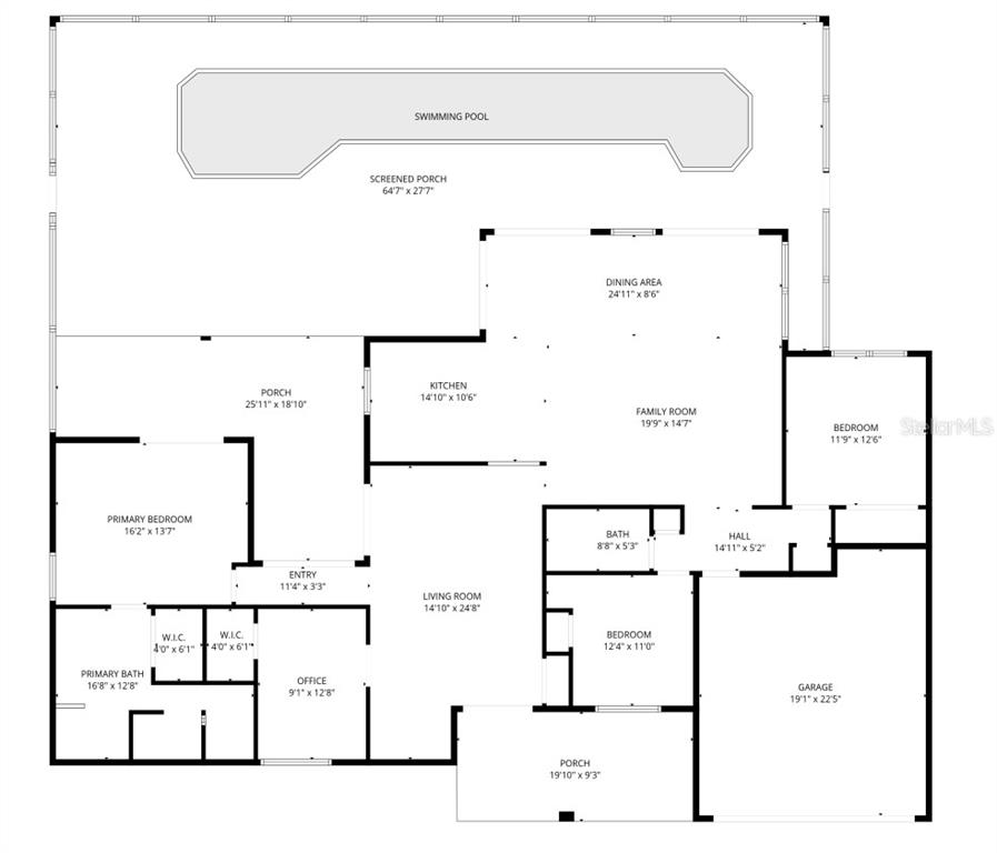 7432 Sparkling Lake Road Orlando, FL 32819 - Photo 43 of 54 a picture of floor plan