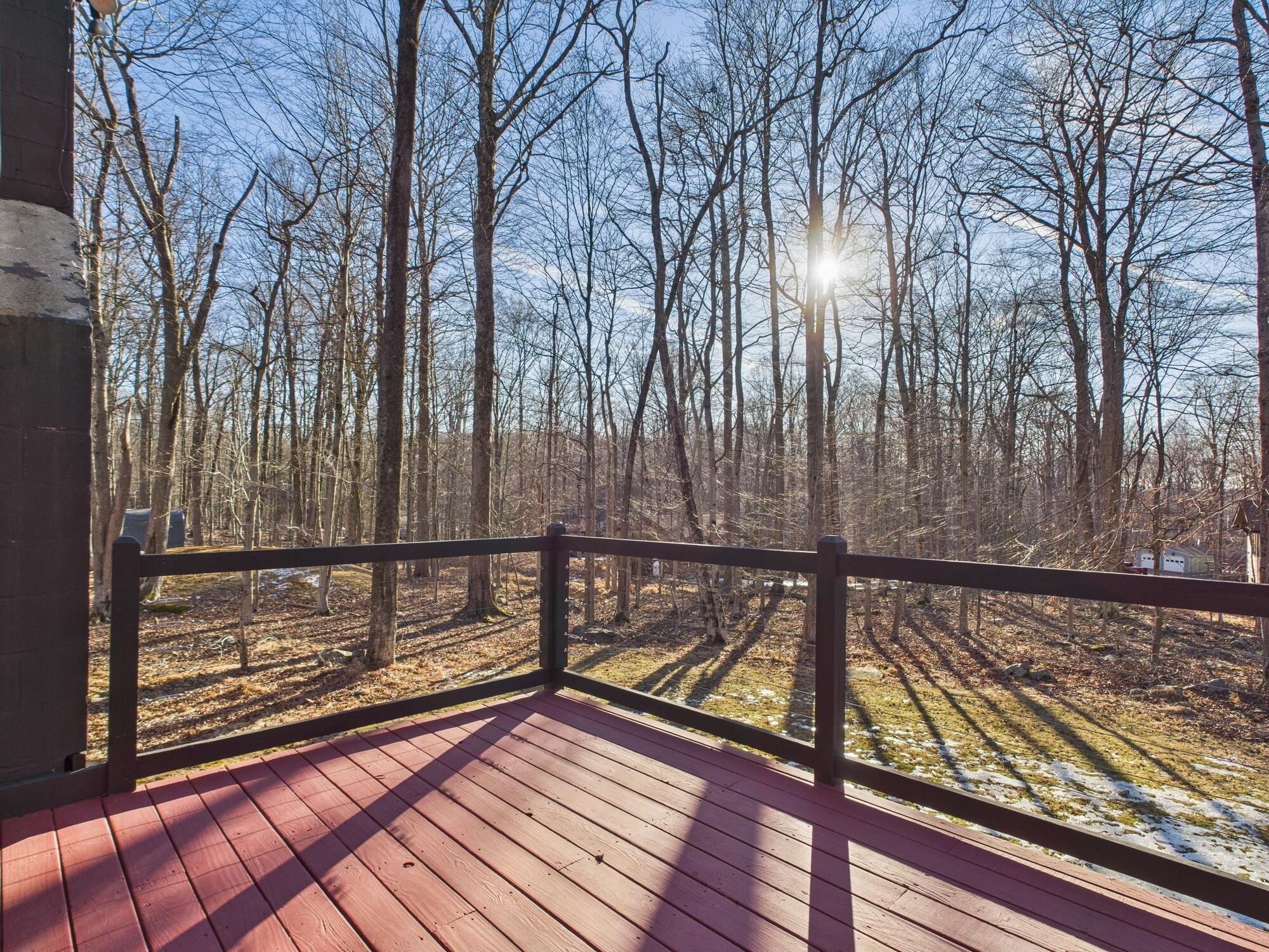 193 Elk Run Road Pocono Lake, PA 18347 - Photo 43 of 51 a view of outdoor space with wooden deck