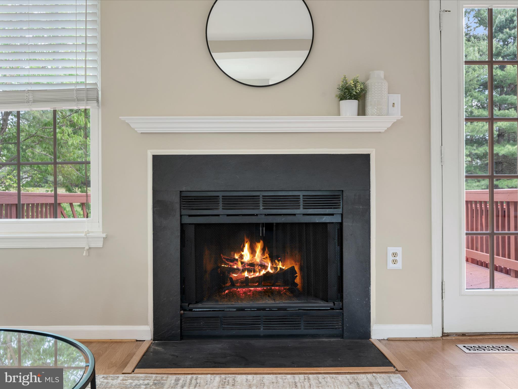20760 Apollo Terrace Ashburn, VA 20147 - Photo 16 of 50 a living room with a fireplace and a large window