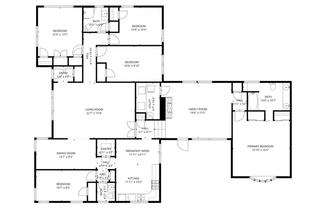 a view of a pathway with a garden