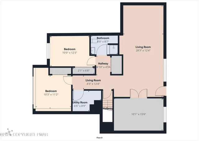 a picture of door with a white wall