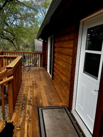 a view of outdoor space with seating area