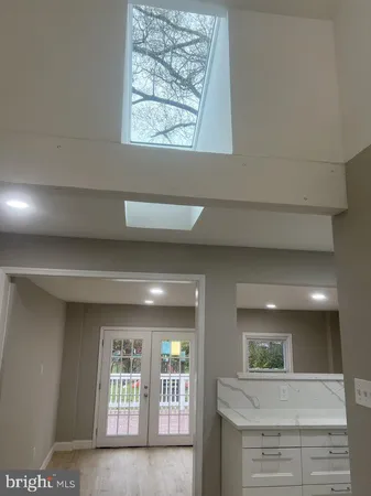 a view of kitchen and window