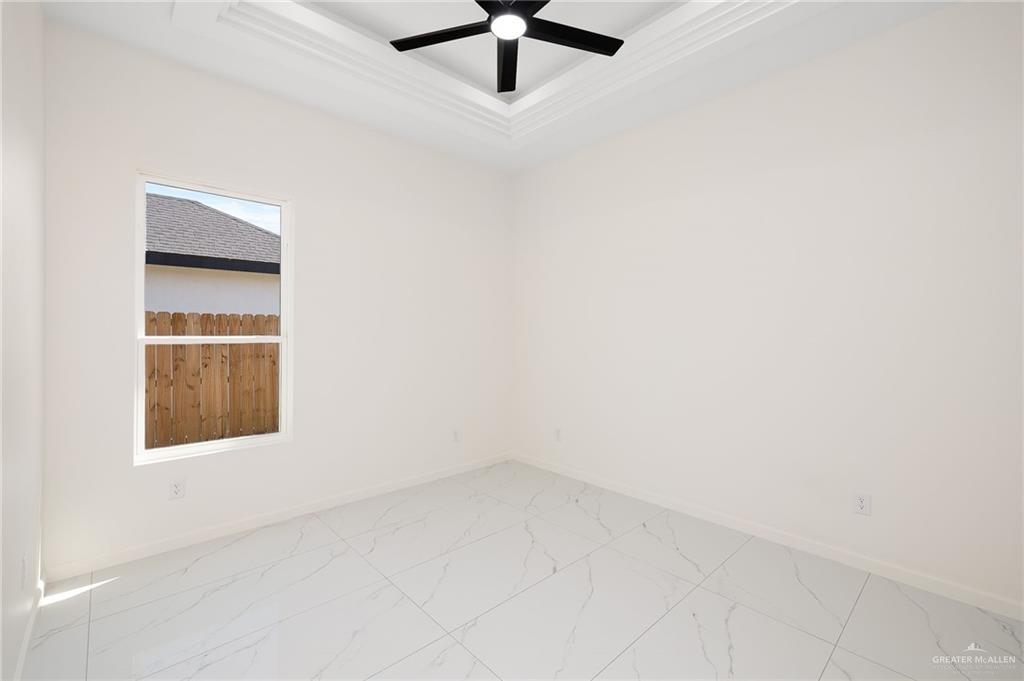 901 Azalea Street Mission, TX 78573 - Photo 22 of 29 Bedroom 3, with a ceiling fan, and recessed lighting