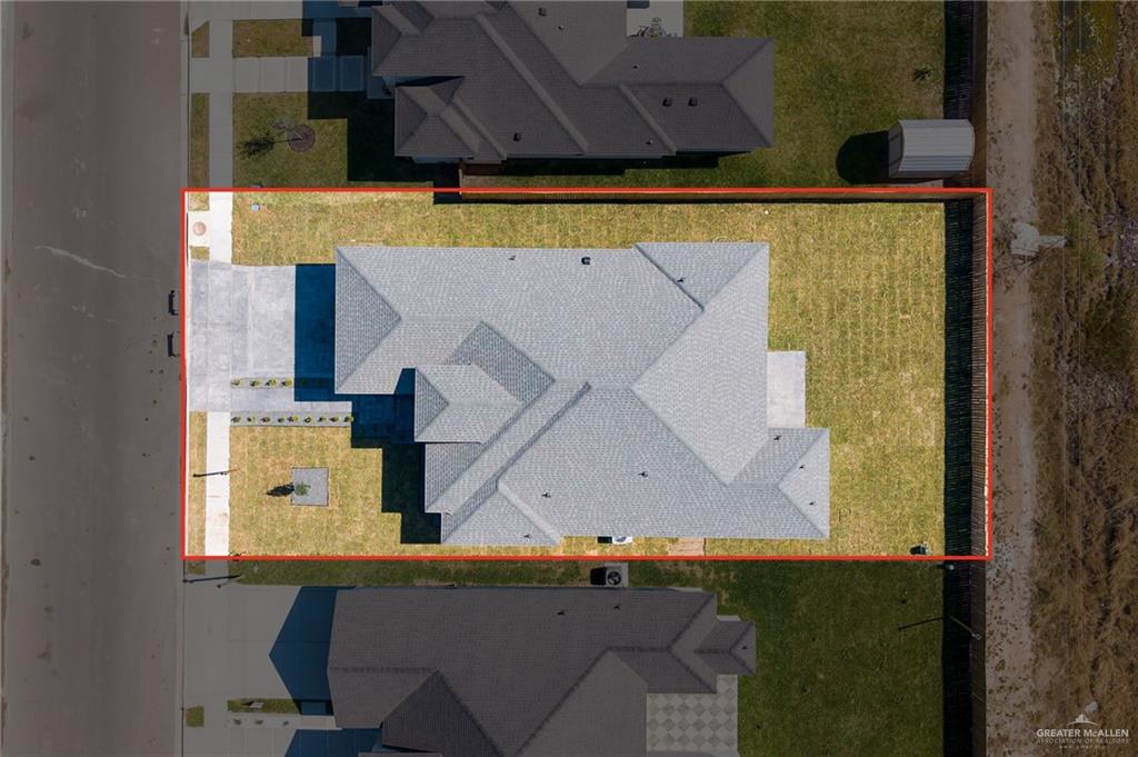 901 Azalea Street Mission, TX 78573 - Photo 28 of 29 Aerial view of property and surrounding area featuring property boundaries highlighted