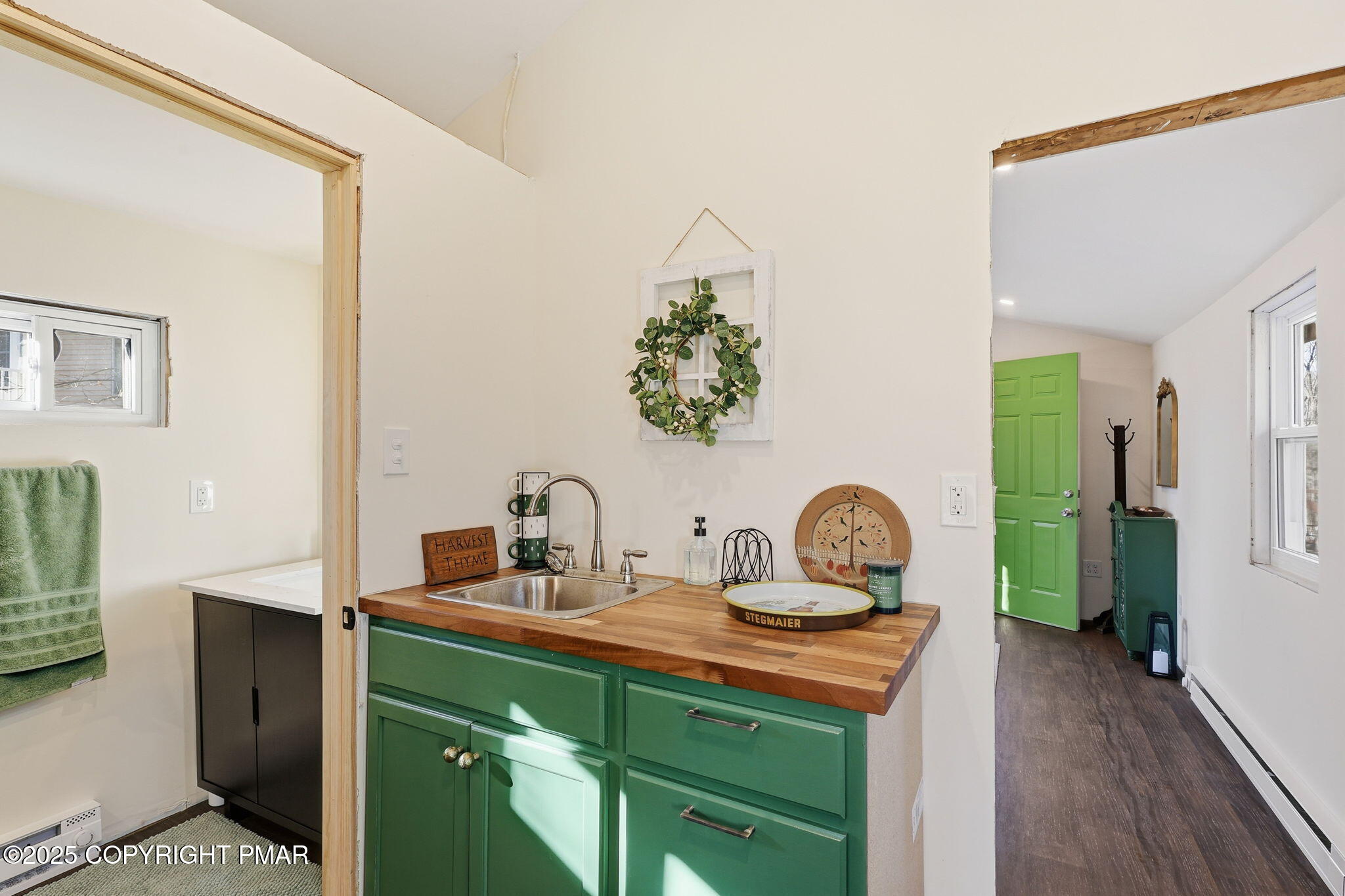 364 Welcome Lake Road Beach Lake, PA 18405 - Photo 22 of 46 a view of a kitchen with sink and cabinets
