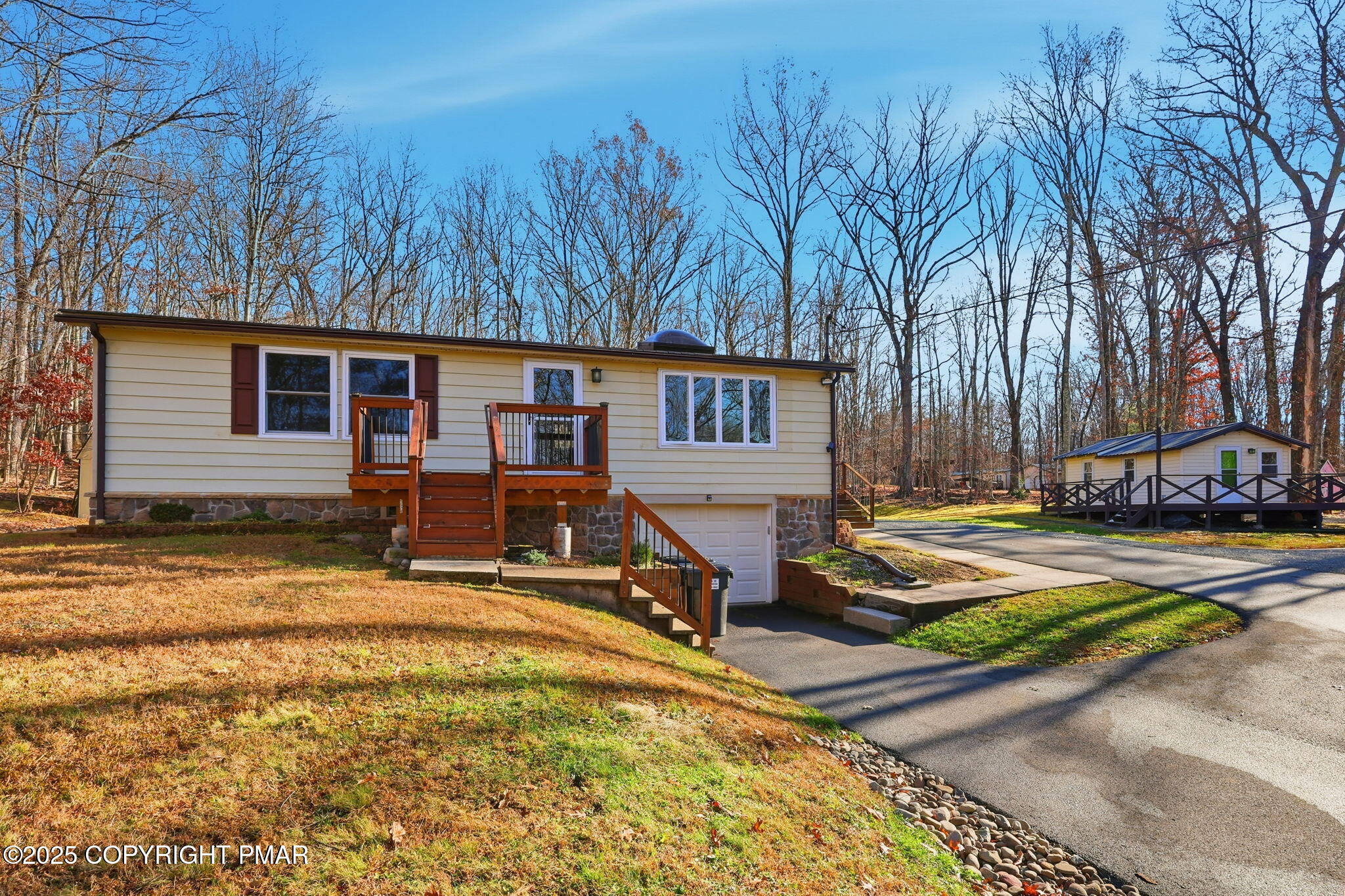 364 Welcome Lake Road Beach Lake, PA 18405 - Photo 37 of 46 a view of a house with backyard and sitting area