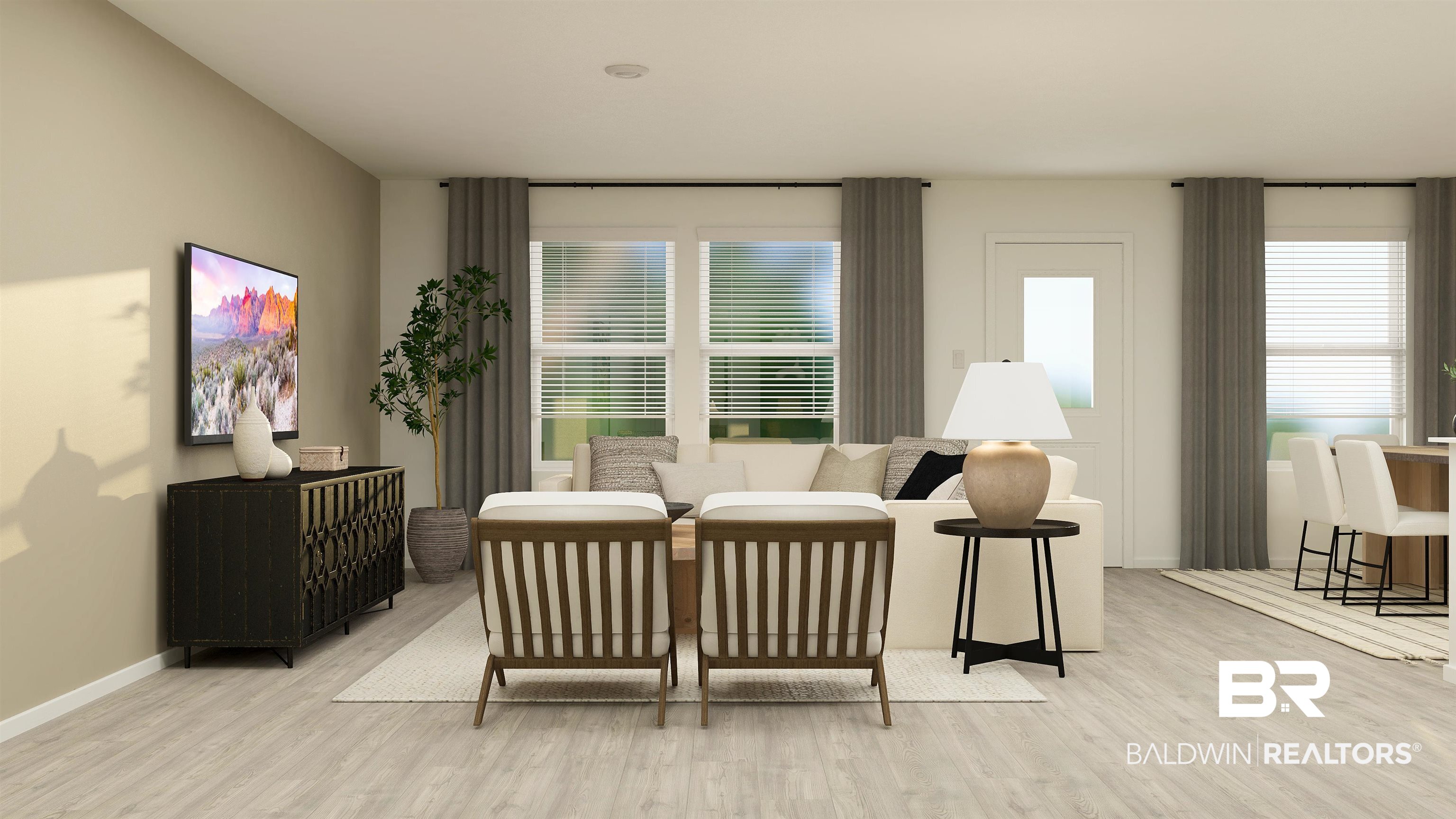 15362 Planters Lane Foley, AL 36535 - Photo 4 of 24 Living room featuring light wood-style floors