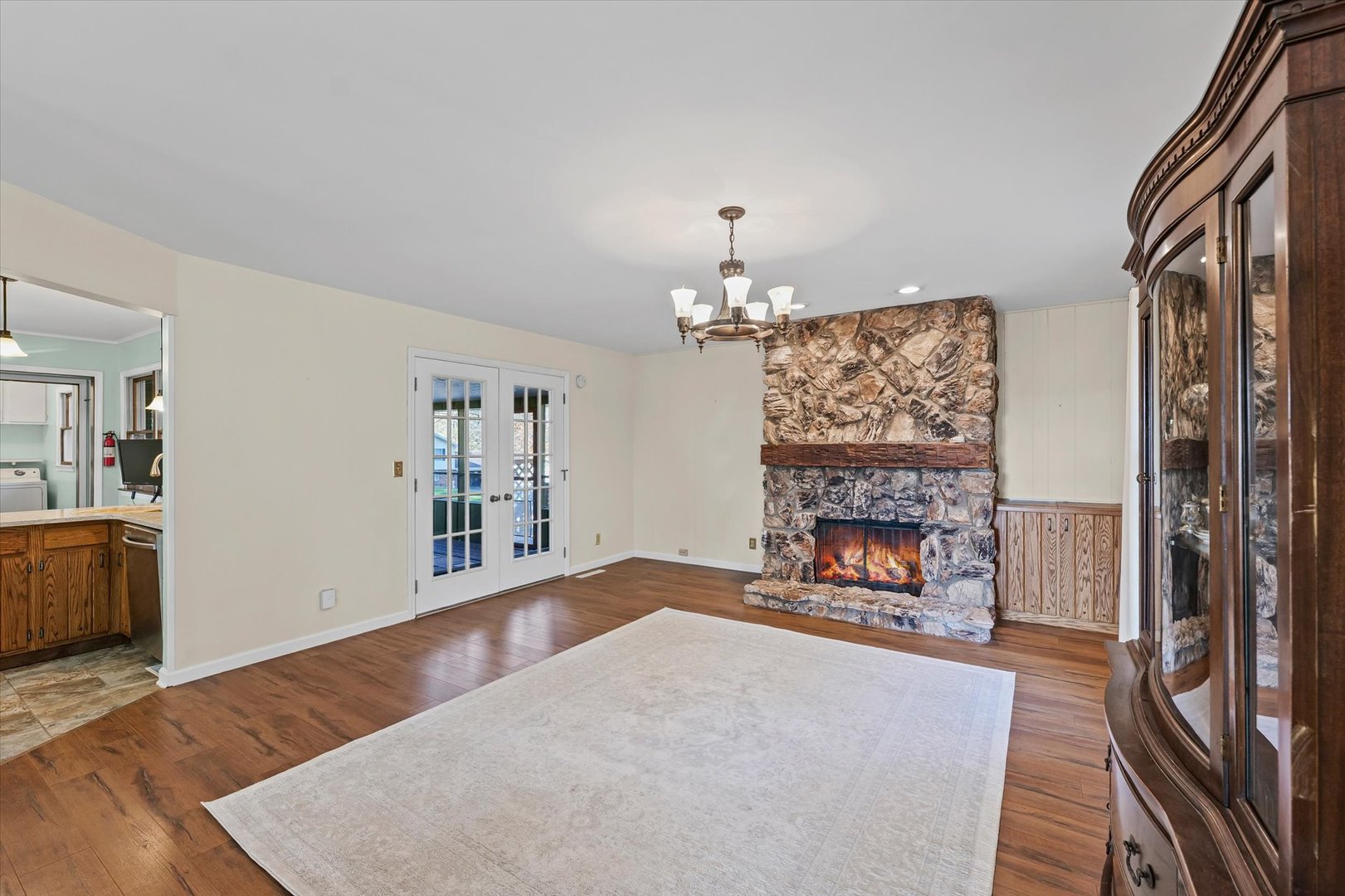 1000 East Kratz Road Monticello, IL 61856 - Photo 11 of 52 a living room with fireplace furniture and a fireplace