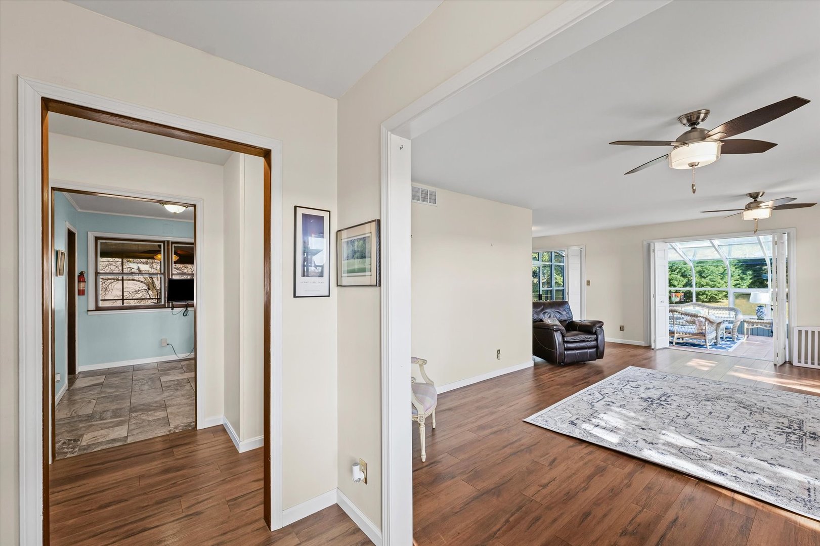 1000 East Kratz Road Monticello, IL 61856 - Photo 7 of 52 a view interior of a house and wooden floor a fire place