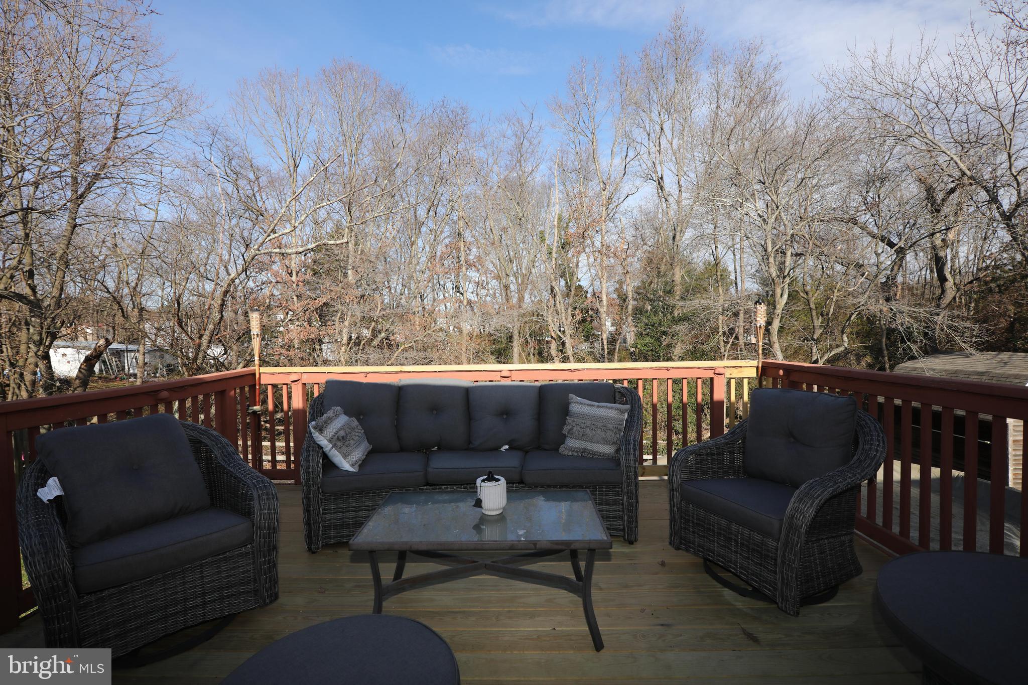 7 Hawthorne Road Sicklerville, NJ 08081 - Photo 32 of 37 Outside Deck/Wooded View