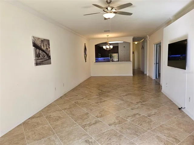 a view of a livingroom with furniture and window