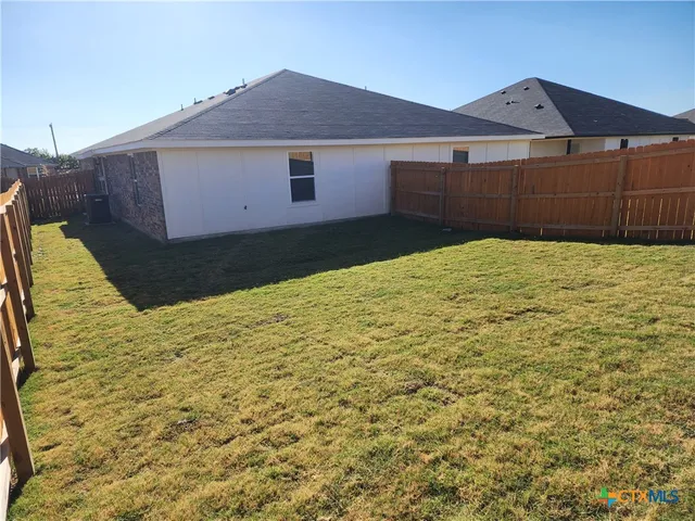 a backyard of a house