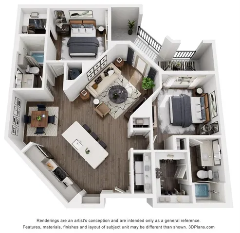 a living room with furniture and a view of living room