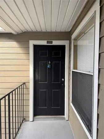 a view of front door