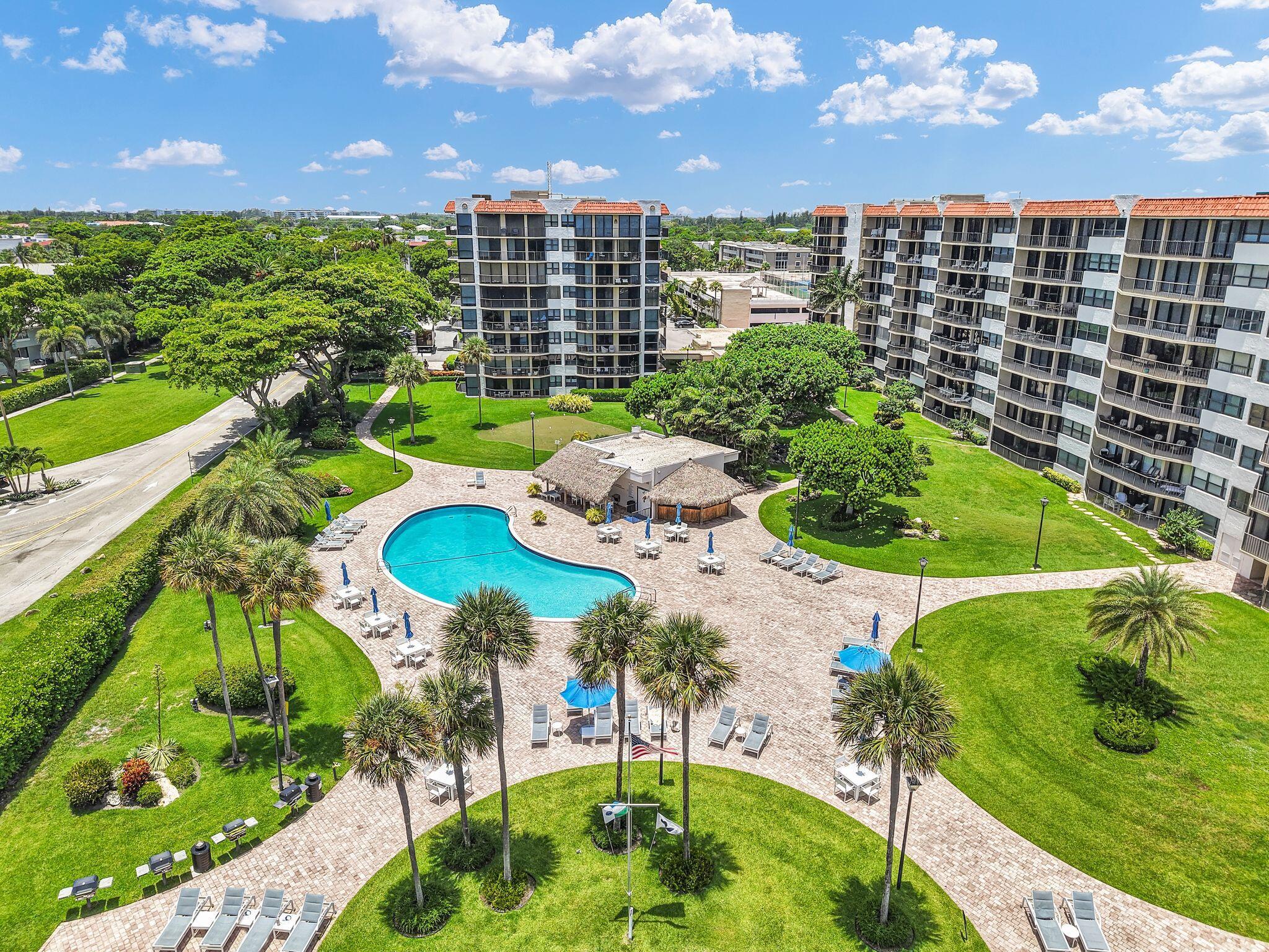 899 Jeffery Street, Unit 3010 Boca Raton, FL 33487 - Photo 64 of 99 PB 899 859 Jeffery Arial pool pic 1
