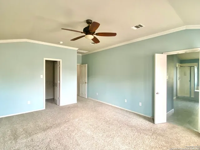 a view of an empty room