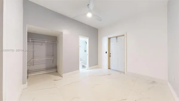 a view of an empty room