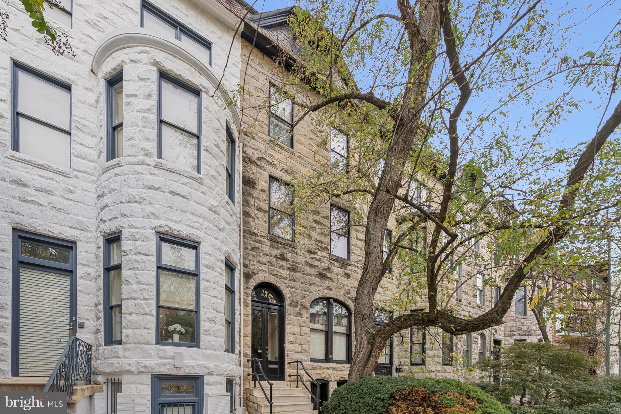 2012 R Street Northwest Washington, DC 20009 - Photo 2 of 31 a front view of a house with garden