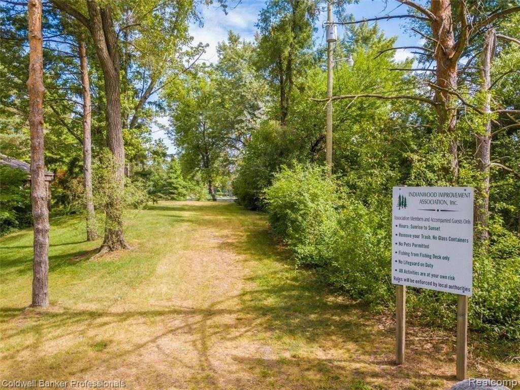 294 Cayuga Road Lake Orion, MI 48362 - Photo 35 of 39 Entrance to Private Resident Beach