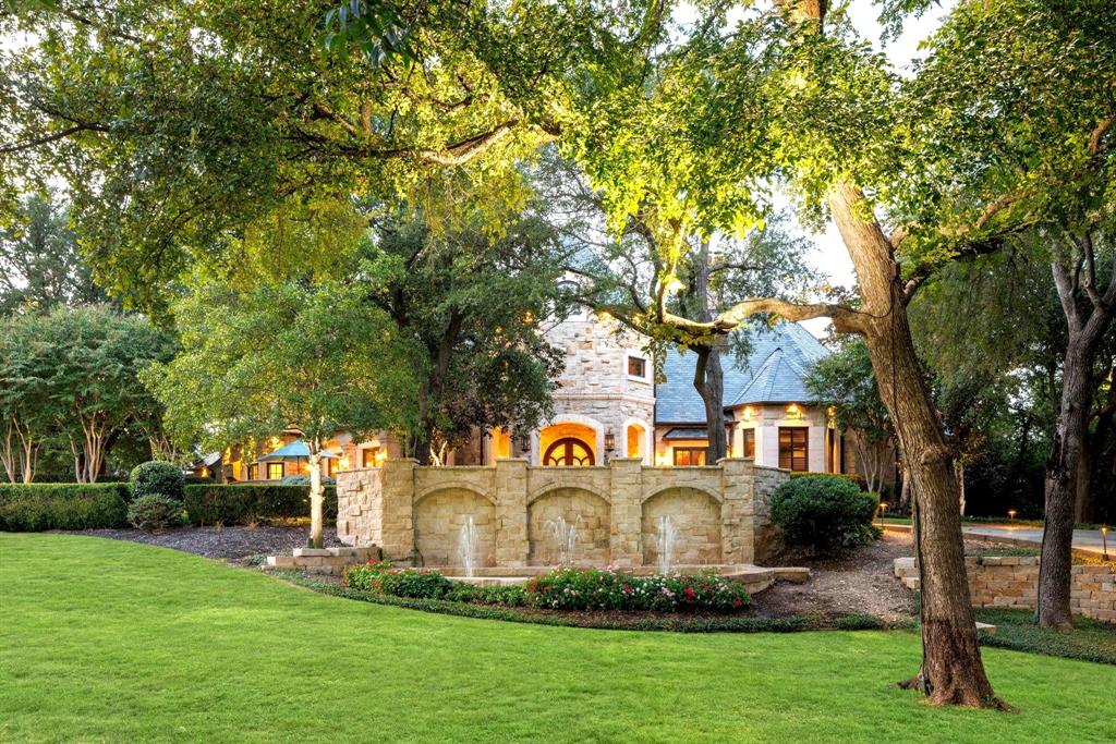 6413 Old Gate Road Plano, TX 75024 - Photo 3 of 30 Grand architecture, resort-style pool,lush grounds, and serene water views