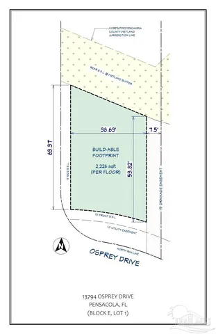 $169,000 | 13794 Osprey Drive, Unit LOT #1, Pensacola, FL 32507
