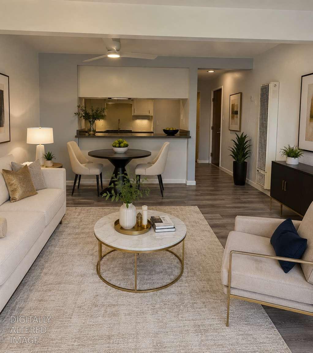 1524 Matheson Road, Unit 5 Concord, CA 94521 - Photo 3 of 9 Virtually staged with wall art and décor. Furniture is real.