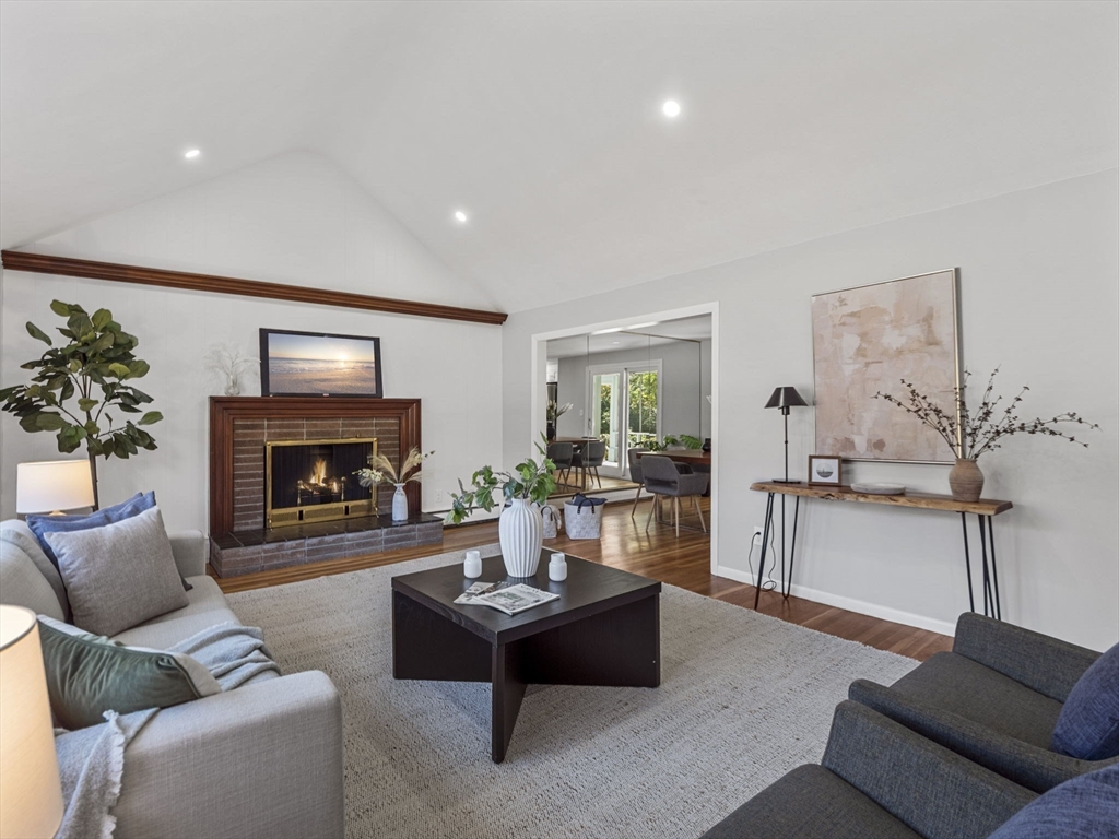 33 Fox Hill Road Framingham, MA 01701 - Photo 10 of 34 a living room with furniture and a fireplace