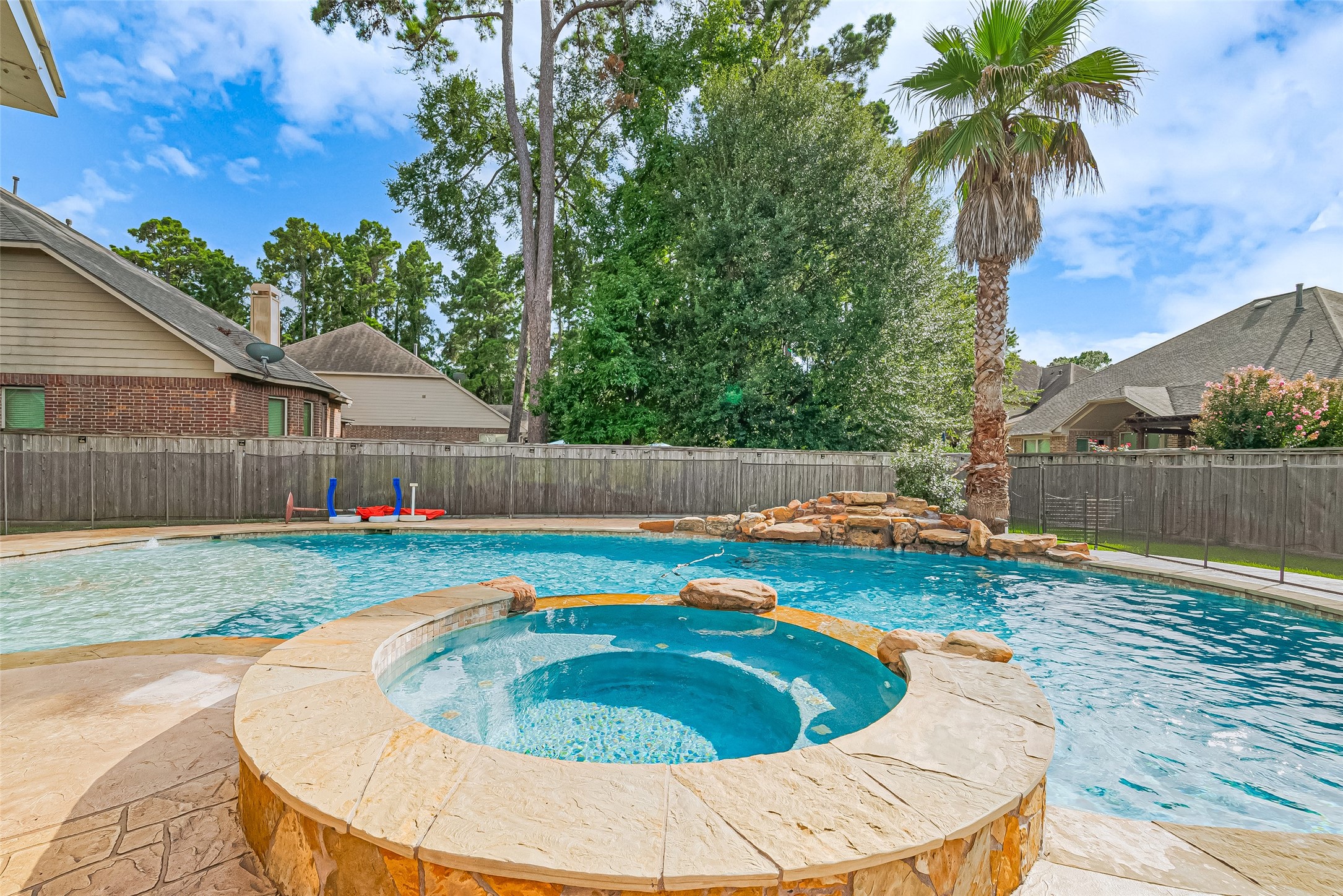 19 Sandwell Place Spring, TX 77389 - Photo 48 of 50 Enjoy your own backyard retreat with pool and spa.