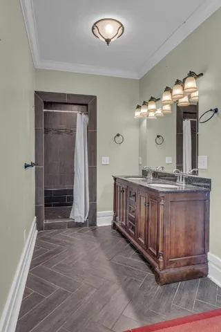 a view of a hallway view with staircase