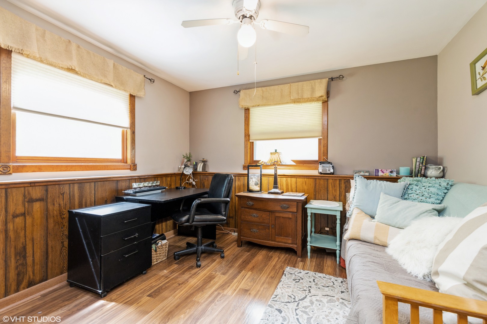 35W461 Country School Road Dundee, IL 60102 - Photo 18 of 32 a view of a workspace with furniture and a window